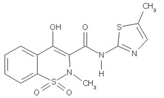 MOBIC® (meloxicam) Structural Formula Illustration