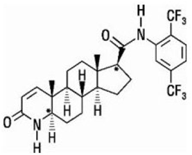 AVODART (dutasteride) Structural Formula Illustration