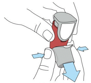 Shake your SYMBICORT 4.5mcg inhaler  well for 5 seconds right before each use - Illustration