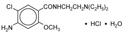 reglan<sup>®</sup>® tablets (metoclopramide tablets, USP) Structural Formula Illustration