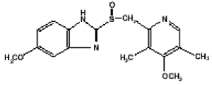 PRILOSEC (omeprazole) Structural Formula Illustration