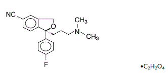 Lexapro® (escitalopram oxalate) Structural Formual Illustration