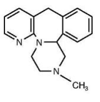 REMERON® (mirtazapine) Structural Formula Illustration