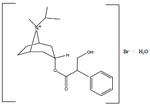 Ipratropium bromide Structural Formula Illustration