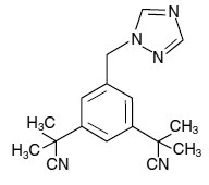 ARIMIDEX® (anastrozole) Structural Formula Illustration